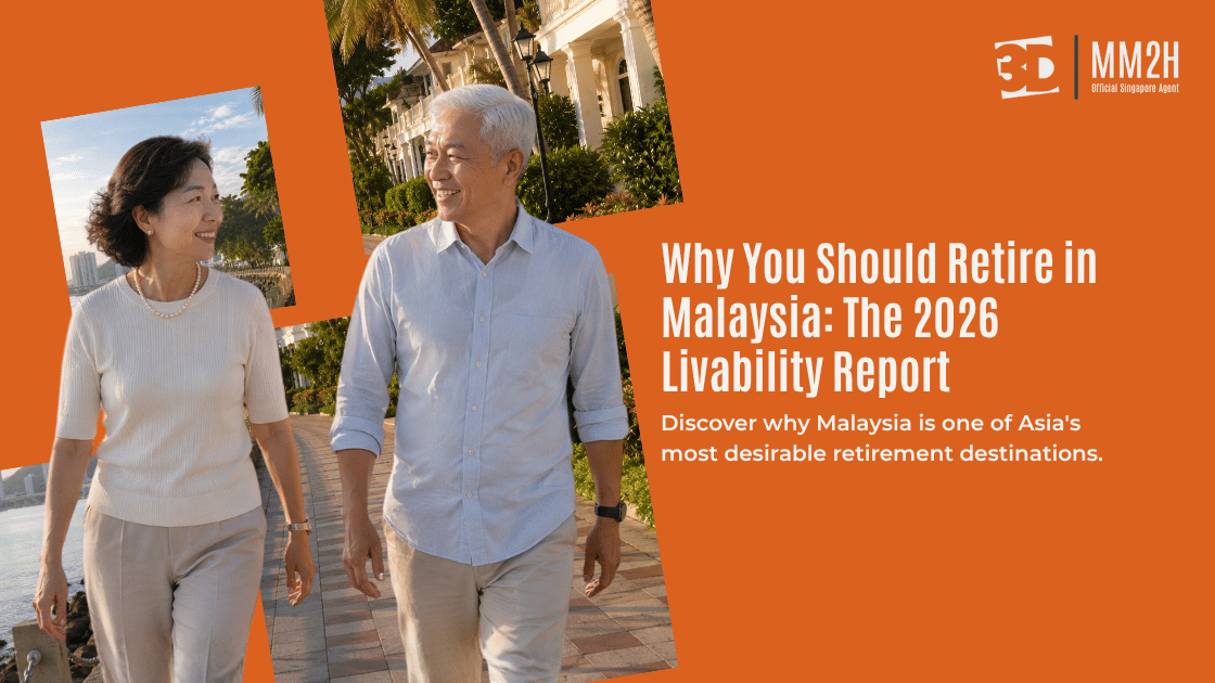 A senior couple analyzing a financial report as they plan to retire in Malaysia comfortably.